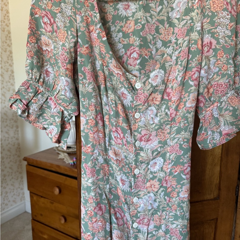 Christy Dawn Aloe Floral - Lennon Dress - Picture 4 of 7